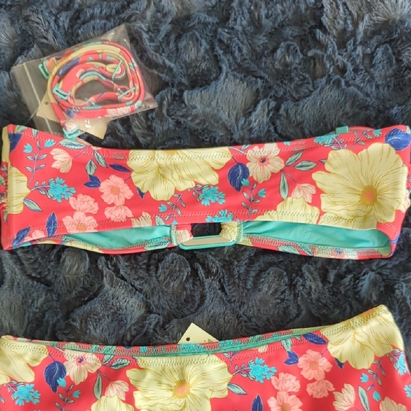 Aerie Floral Bikini - Pink and Blue - Picture 4 of 7